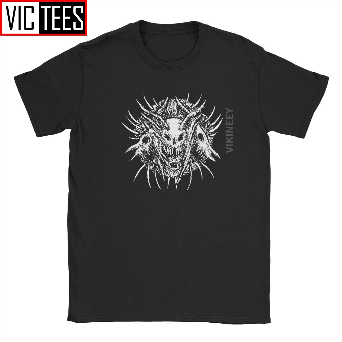 Devil Death Skull Heavy Metal Satan Satanic T Shirt Men Cotton Vintage Tshirt Satanic Dark Satan Demon s 2