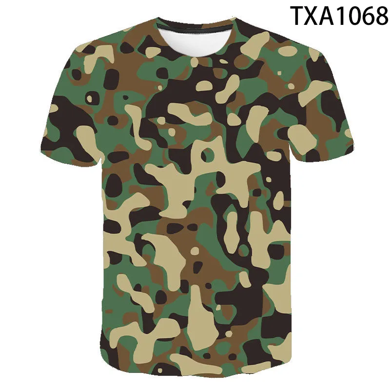 2020 Sommer Cool 3D Printet Militær Camouflage T-Shirt Mænd, Kvinder, Børn, kortærmet T-shirt Brand Toppe Dreng Pige Kids Tee 2