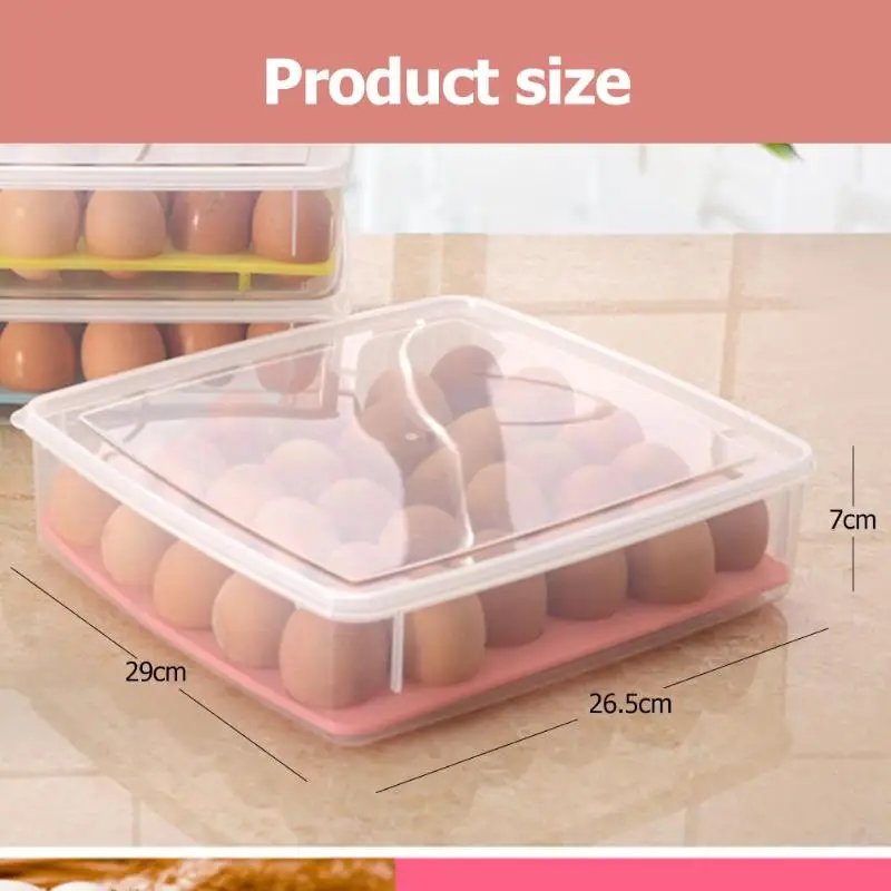 30 Net Plastik opbevaring af Æg Boks Duck Egg indehaveren Køleskab Stabelbare fryser til Opbevaring af Mad Containeren, Køkken Organizer 2