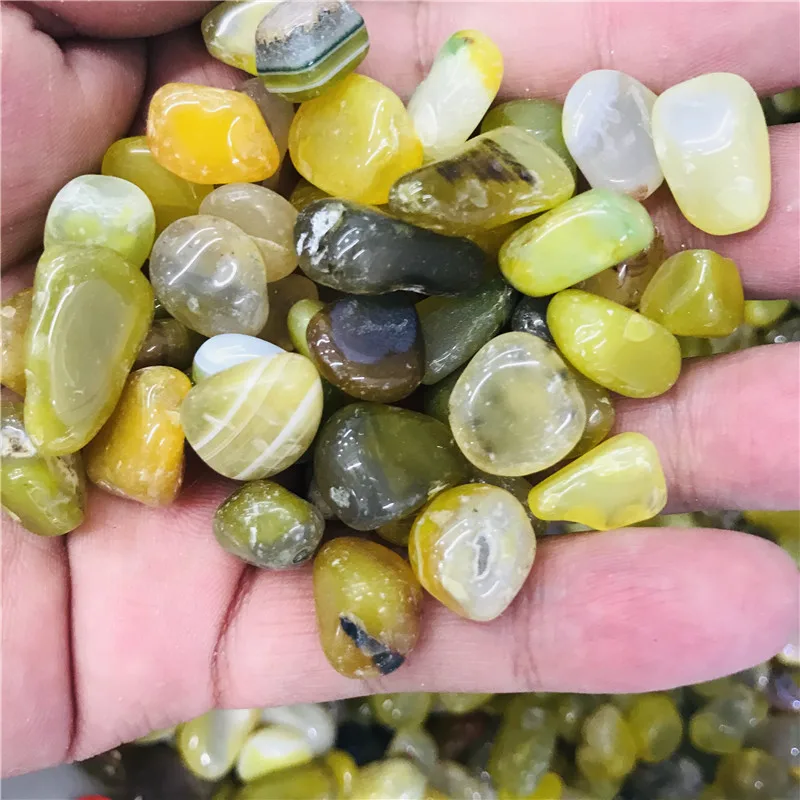 Naturlige topas perle, krystal prøver helbredende krystaller med naturlige sten og mineraler akvarium dekorationer 2