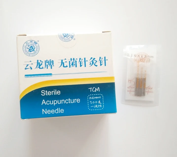 500 stk 0.16/18/25/30/35/40mm Yunlong sterilt akupunktur nål fladskærms håndtere massage nål 2