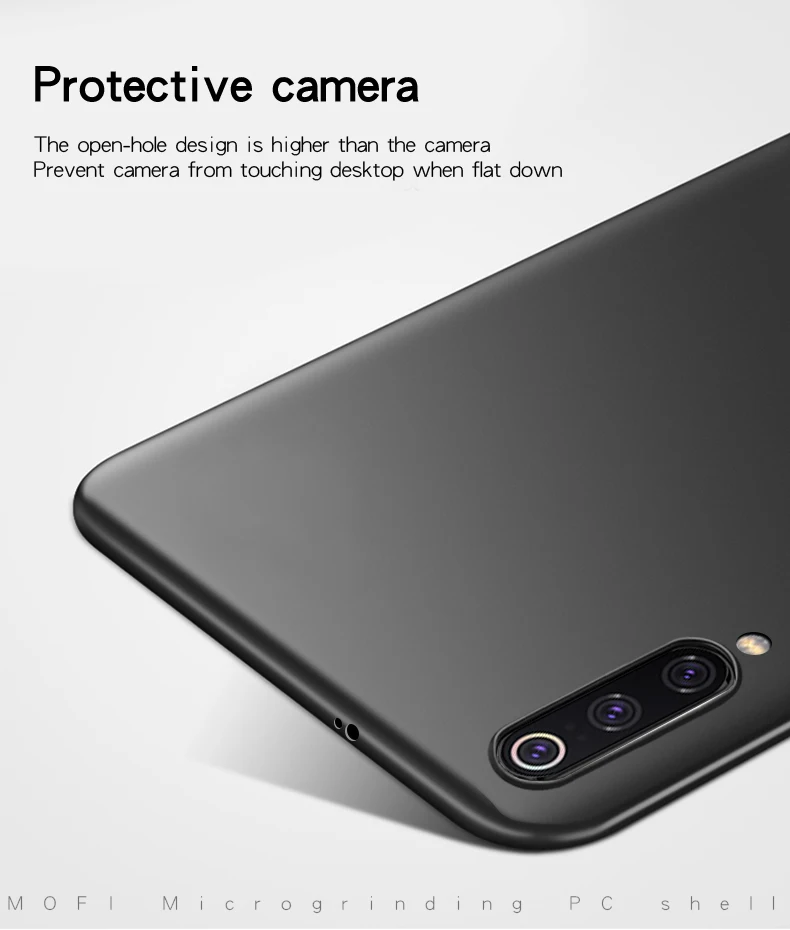 MOFi Tilfældet For Xiaomi Mi 9 Mi9 Tilbage Dække Fuld Beskyttelse Hårdt PC Fundas Telefonen Tilfælde Shell For Xiaomi Mi 9 2