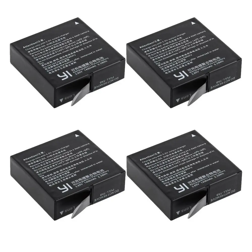 Xiaoyi II 4k-1400mah Batteri Az16-1 genopladeligt lithium-polymer batteri for Xiaoyi Yi Lite YI 360 VR-action-kamera 2