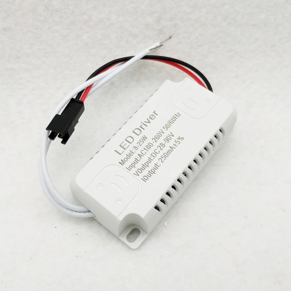 5pc Eksterne LED-Driver belysning transformer 8-25W/25-36W Input180-265V til SMD Loft-Panel Lys Strømforsyning Plast Cover 2