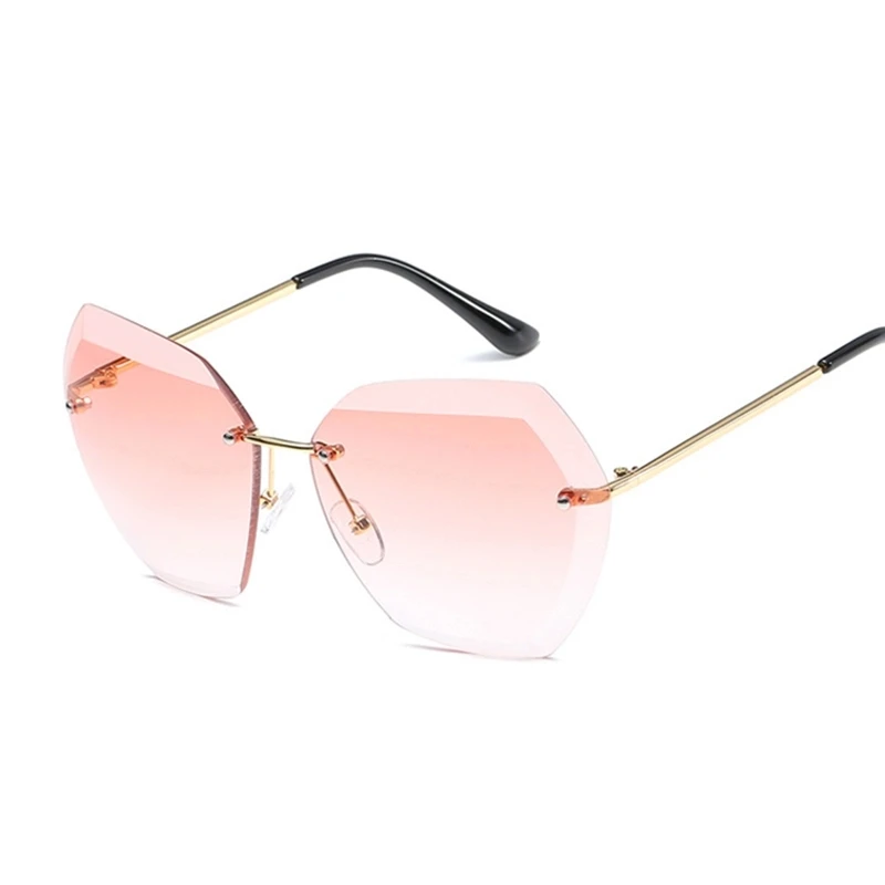 Sgyouwant Pink Gradient Uindfattede Solbriller Til Kvinder Overdimensionerede Briller, Nye Mode Solbriller Kvindelige Sommer Rejser Væsentlige 2