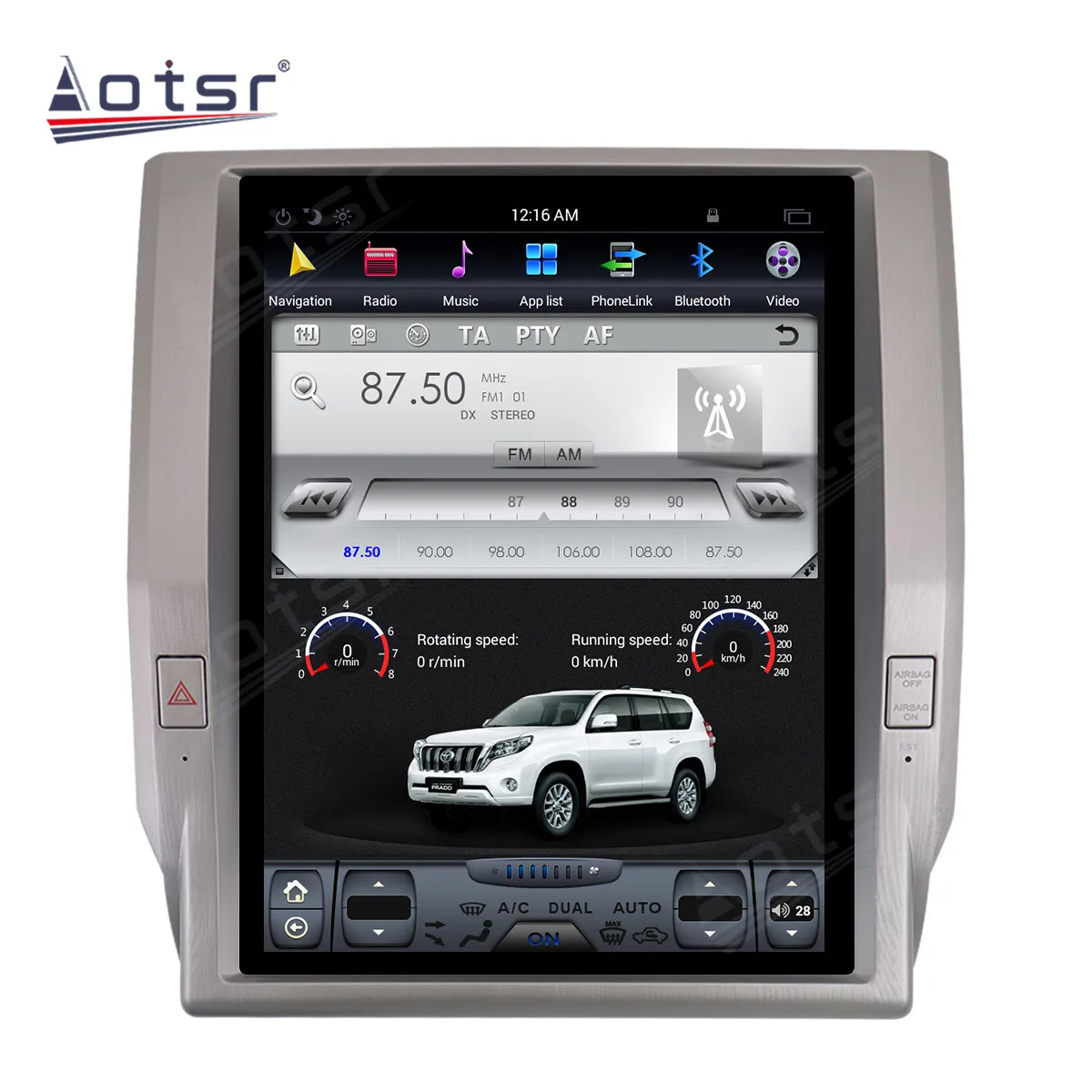 Android 9.0 128G PX6 Tesla Styel For Toyota Tundra XK50 2013 - 2020 Auto Radio Stereo-Car Multimedia-Afspiller, DVD-GPS Navigation 2