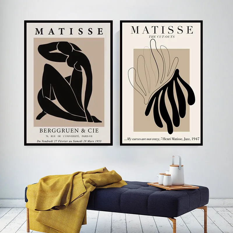 Blomstrende Henri Matisse (Henri Matisse) Abstrakt Maleri, Illustration Væg Kunst, Lærred, Collage Retro Plakat Billede Med Hjem Indretning 2