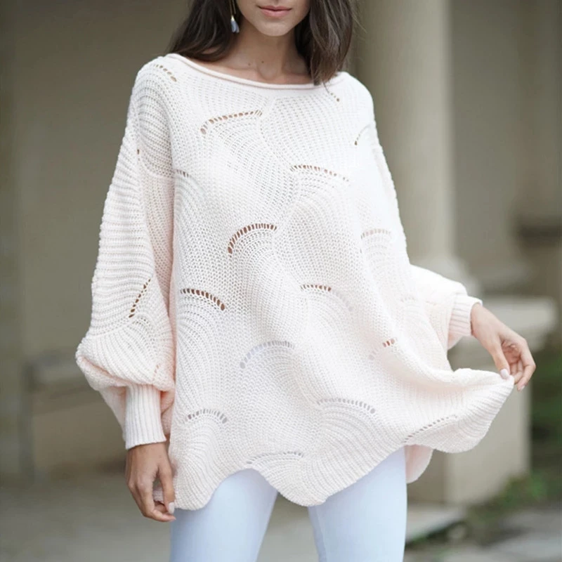Sweater Toppe Kvinder Efterår Og Vinter Med Lange Ærmer Plus Size Pullovere Elegante Kvinder Løs Kvindelige Sweater, Tøj 2