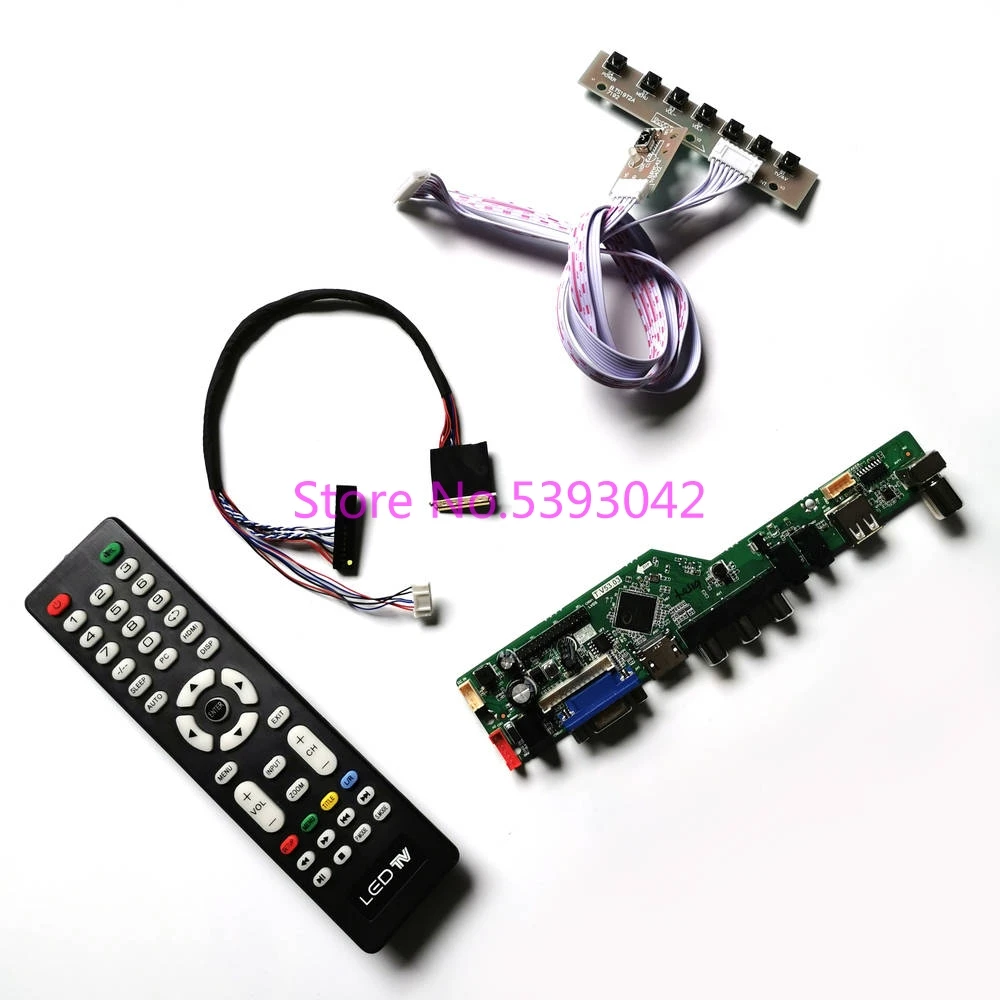 KIT passer LP173WD1 (TL)(A1)/(TL)(A2)/(TL)(A3)/(TL)(A4) Ekstern analog VGA LCD - +USB LVDS 40-Pin-1600*900 TV control drevet yrelsen 2