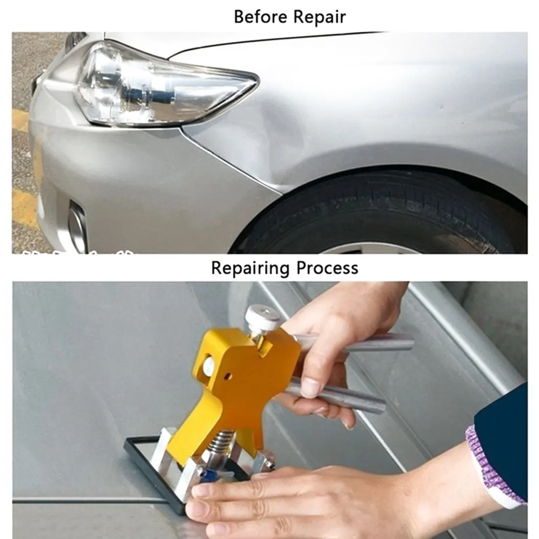 Bilen Kroppen paintless dent reparation værktøjer Dent Repair Kit Car Dent Aftrækker med Lim Aftrækker Faner Fjernelse Kits for Køretøj Bil Værktøjer 2