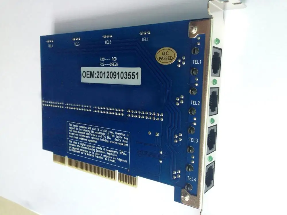 FXO FXS,TDM400P Stjerne-kort med 4 FXS/FXO-Moduler,der Understøtter Stjerne FreePbx AsteriskNow Issabel tdm400p 2