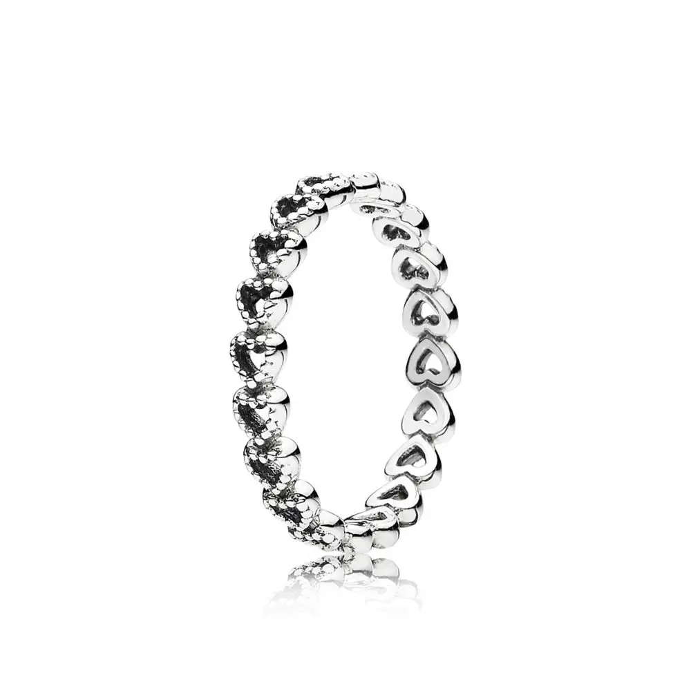 925 Sterling Sølv Ring Charms Diy Uendelig Cirkel Af Kærlighed 925 Ring For Kvinder Smykker 2