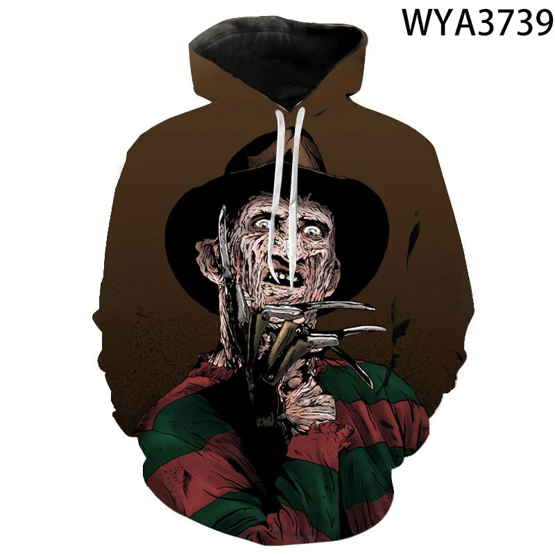 Freddy Krueger Jason Og Michael Myers Halloween 3D-Mænd, Kvinder, Børn Hættetrøjer Horror Sweatshirts Toppe Cool Pullover Tøj 2