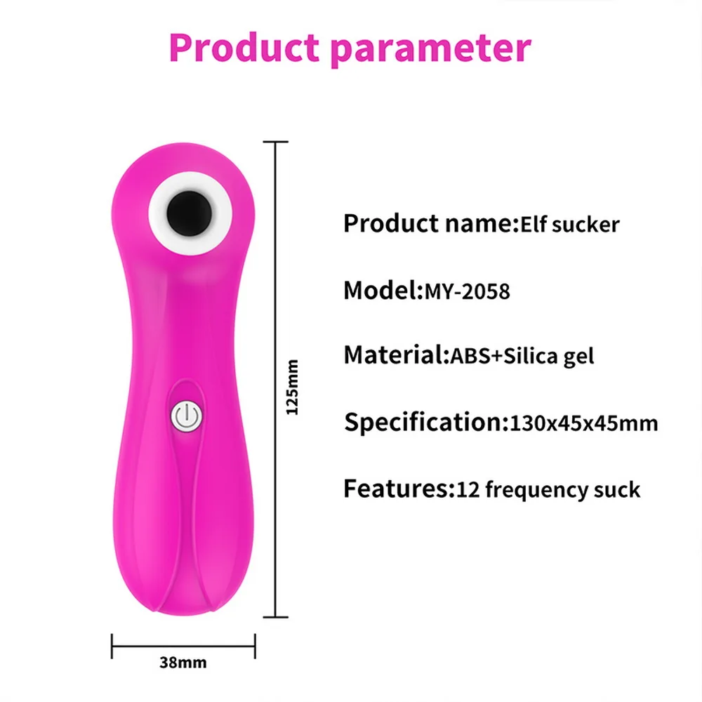 Kraftfuld Clit Sucker Vibrator Tungen Vibrerende Brystvorte Suger Blowjobs Klitoris Stimulator Etotic Sex Legetøj til Kvinder Masturbator 2