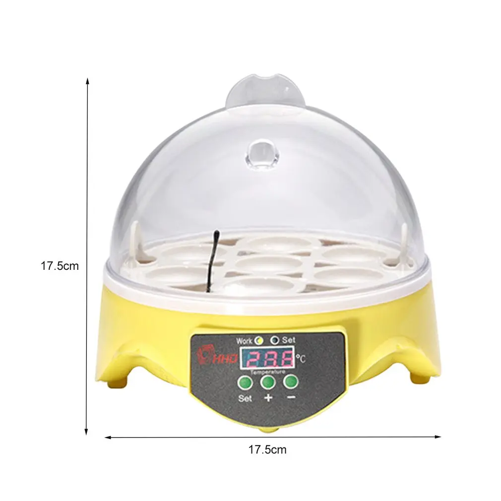 7 Æg Inkubator Plast Digital Kylling Temperatur Kontrol Automatisk Inkubator Hatcher Inkubation Værktøjer Forsyninger 2