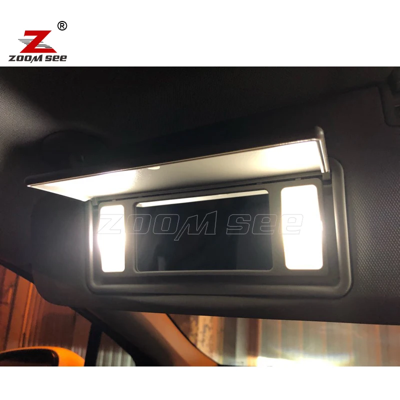 Hvid fejlfri LED mirror lampe + LED Pære bagagerum indre Læsning dome kort lys til Opel Astra H J K ( 2004 til 2012-2018 ) 2
