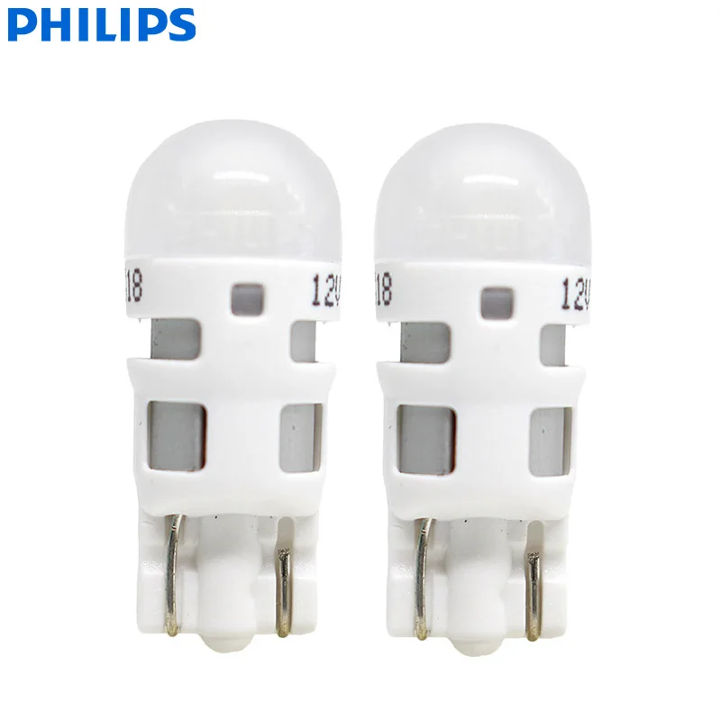 Philips Ultinon LED T10 W5W 194 12V 11961ULWX2 kold Hvid 6000K Bilen Igen signallamper Interiør Lys Clearance Lys (Twin Pack) 2
