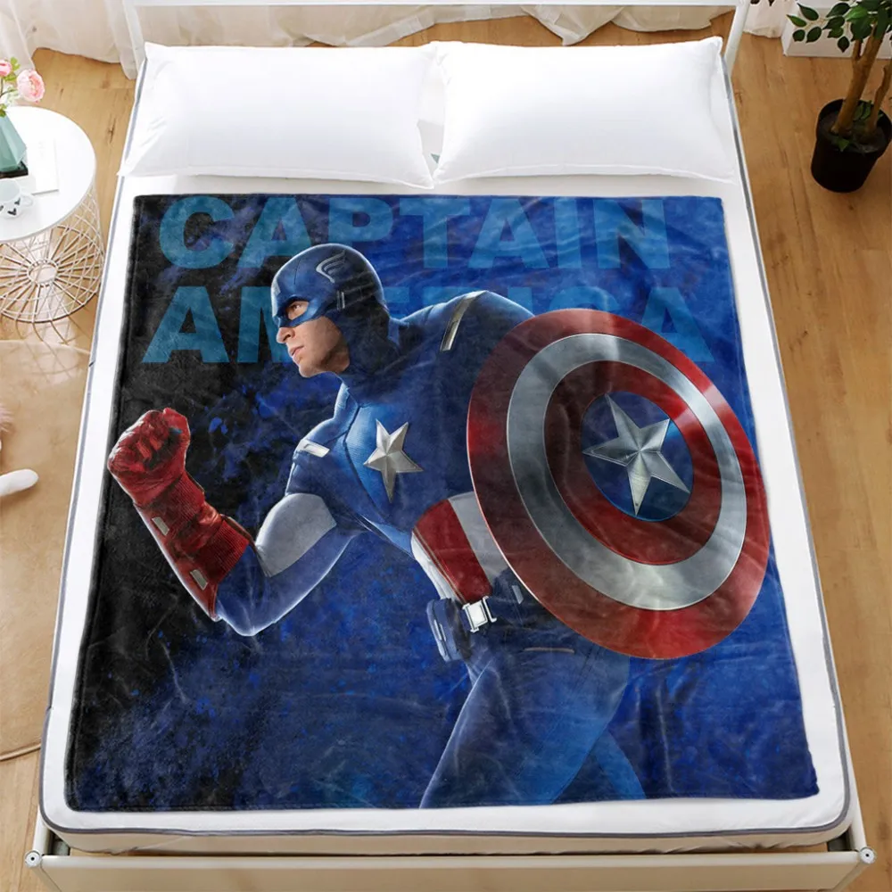 Marvel Avengers Superhelte Tæppe, Sofa Couch Dække Rejse-Sengetøj Kaste TV Fleece Tæpper til Baby Drenge Gave 2