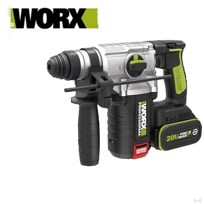 Worx Professionelt værktøj WU388 20v Batteri Indvirkning elektrisk boremaskine Elektrisk Roterende Hammer 2