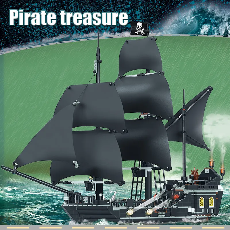 875PCS Pirates of the Caribbean byggesten Legetøj Kompatibel Model For The Black Pearl Skib Mursten Legetøj, som Børn Drenge 2