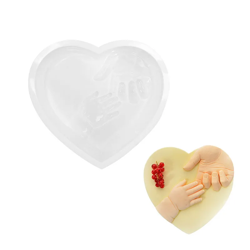 Ny Kage Udsmykning Værktøjer Thanksgiving Day 3D Hjerte Form Fondant Kage Silikone Formen DIY Chokolade Kiks Skimmel Mousse Kage Skimmel 2