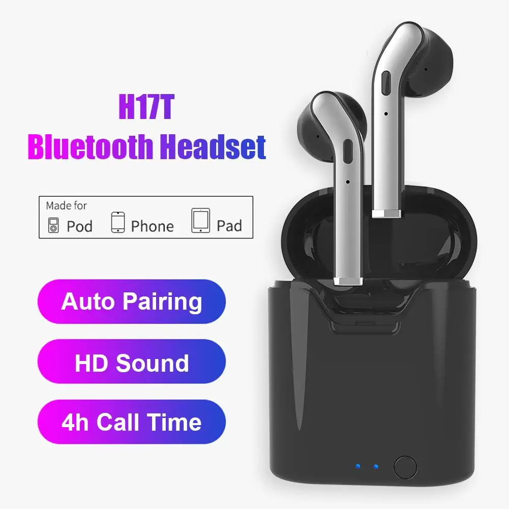 TWS Trådløse Mini Hovedtelefoner Headset Bluetooth 5.0 HiFi-Bas, Stereo Trådløse Øretelefoner Til Mobiltelefoner Sport Støtte Ørestykke 2