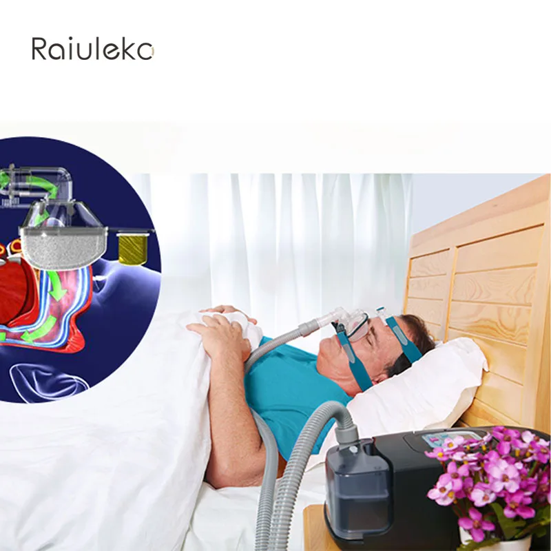 Raiuleko Universal CPAP Slanger 1,8 cm I længde 2,20 m i Diameter Kompatibel med Alle Mærker CPAP-Masker Auto-CPAP-R-080 2