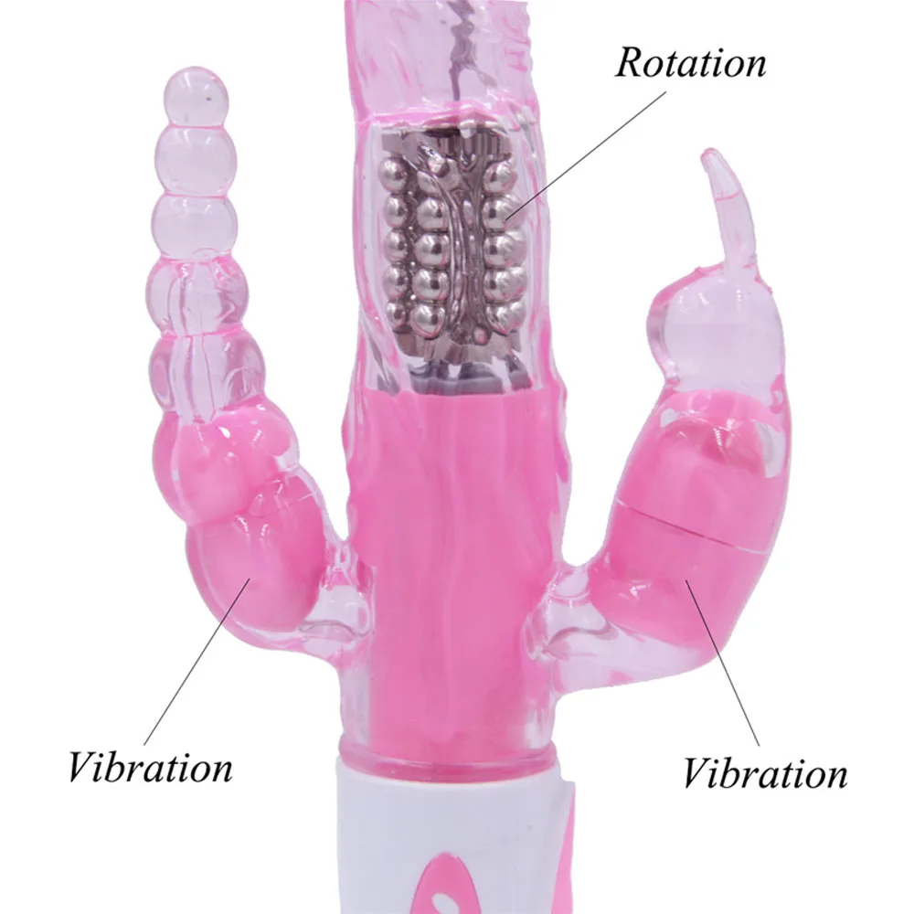 G-Spot Rabbit Vibrator til Kvinder Klitoris Stimulator Massage Erotisk Dobbelt Anal Vibrator Dildo Sex Legetøj for Voksne Kvinde 2