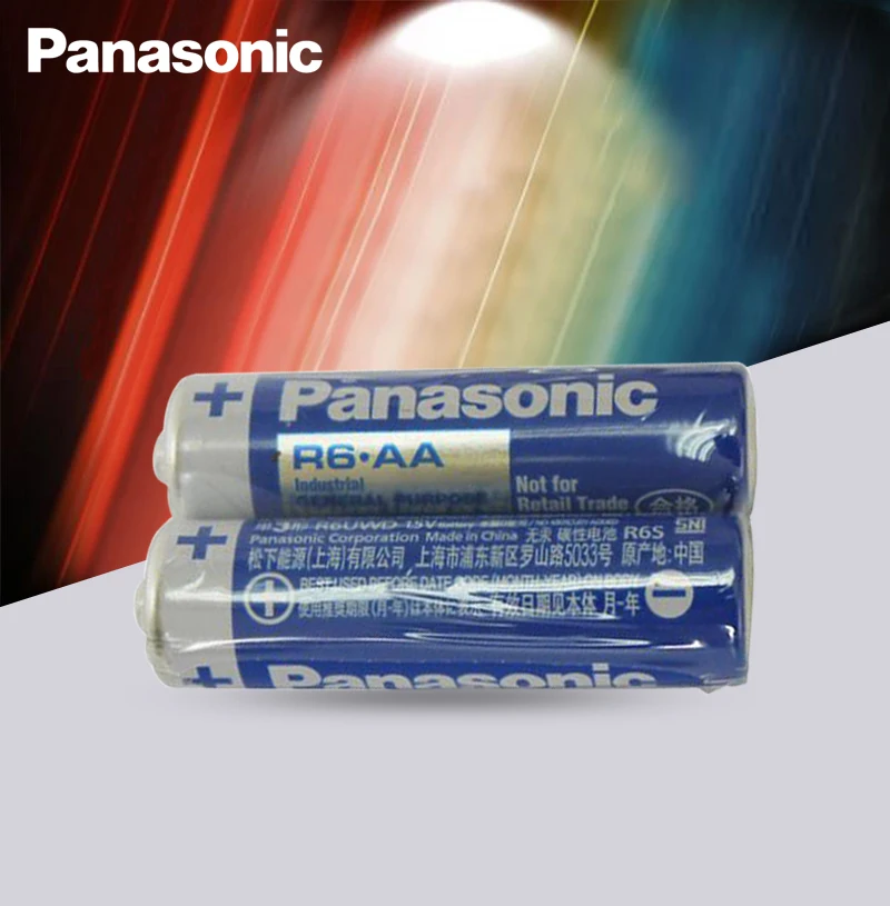 16pcs Panasonic R6 1,5 V AA batterier Alkaliske Batterier Uden Kviksølv, Tør Batteri Til El-Toy Lommelygte, Ur Mus 2