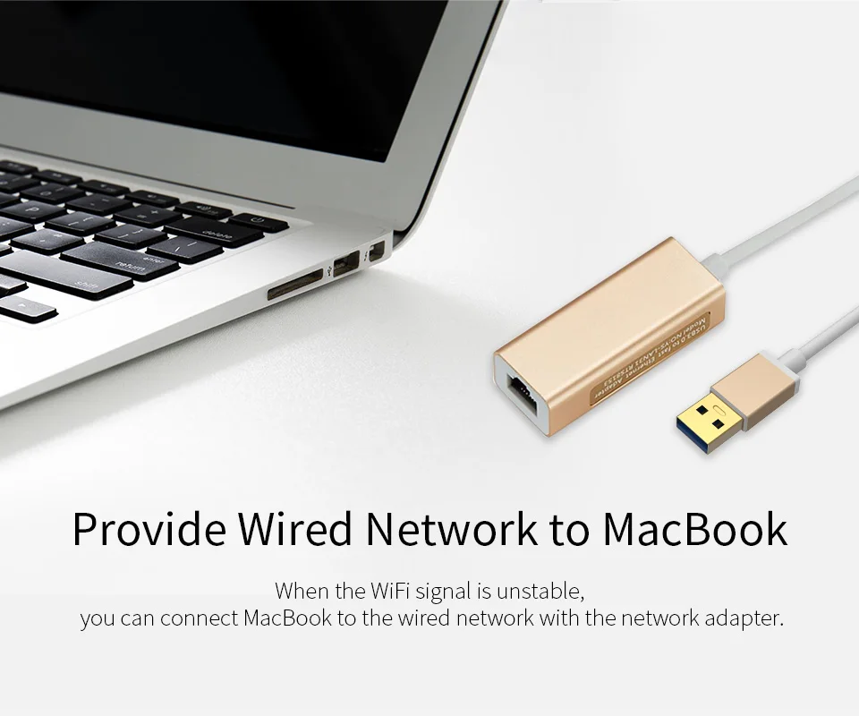 Comfast USB-Ethernet-Adapter til Windows 7/8/10 MacBook TV-Box med USB 3.0 Gigabit til RJ45 Lan USB-netværkskort Kabelbaseret Netværk Mac 2