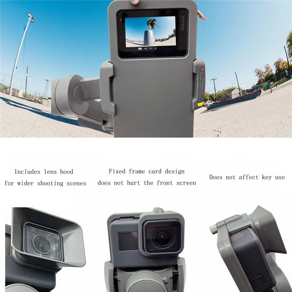 Bærbare Håndholdte Kamera Adapter Mount Holder til DJI OSMO Mobil 3 til GoPro 5/6/7 Kamera Gimbal Stabilisator Tilbehør 2