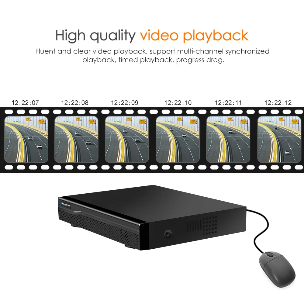 VStarcam HD-8CH NVR Audio input HDMI 9Channel Network Video Recorder til ip Sikkerhed kamera System CCTV-System N8209 2