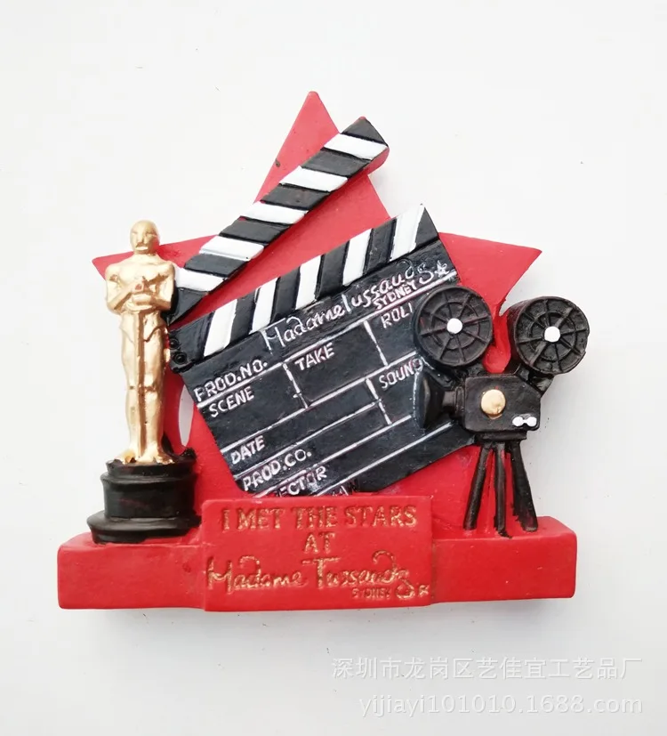 Køleskab Magnet Souvenir-Oscar Film Magneter til Køleskab Oscar-Statuette Harpiks, Køleskab Magneter, Vintage Home Decor 2
