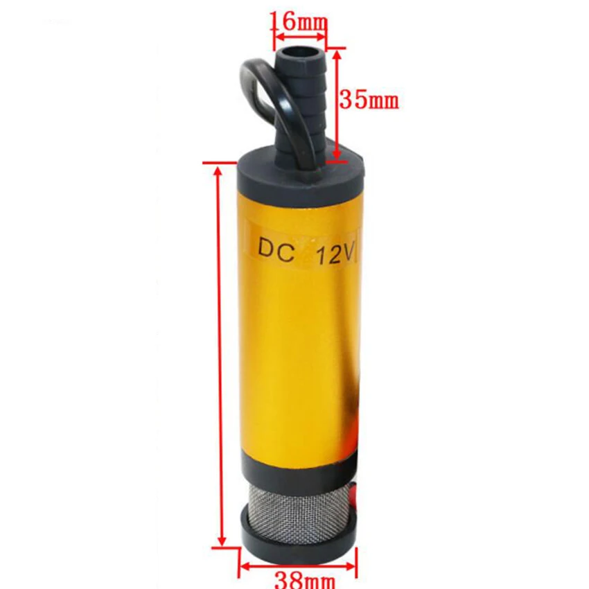 12V DC elektrisk dykpumpe til pumpning af diesel olie, vand,Aluminium shell,12L/min,overføre brændstof pumpe 12 V 2