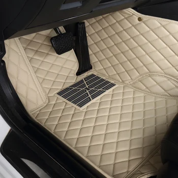 3D car fod måtter luksus læder gulvmåtter for CHEVROLET Evanda Blazer Cruze Captiva 5seat Aveo Impala Camaro Malibu Monte Carlo 4