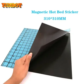 3D-Printer Dele Magnetiske Print Bed Tape 310*310mm Heatbed Mærkat Varm Seng Bygge Overflade Flex Plade til creality cr-10 3