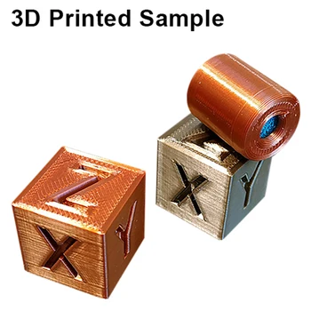 3D-Printer PLA Filament 1.75 mm 250g/500g/1KG Metallisk Føler Skinnende Silke 3D-Print Materiale, Særligt salg Lilla/ Kobber Filament 5