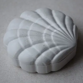 3D Shell opbevaringsboks Silikone Konkrete Skimmel Kreative Formen til at Lave Max Smykker Beholder Forme Badeværelse sæbeskål Skimmel 5