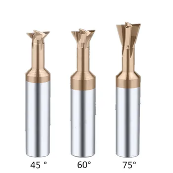 3pcs 4/5/6/7/8/10/12*50 60mm solidt hårdmetal svalehale 75angle belægning end mill,fræser cnc cutter bits 1