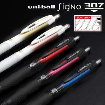 3Pcs/5pcs UNI UMN-307 Gradient Limited Edition Tryk Gel Pen Studerende Sort Test Pen 0.38/0,5 mm 1