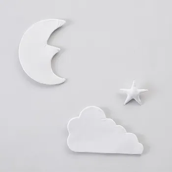 3pcs/sæt 3D Moon Cloud-Stjernede Wall Stickers INS Nordisk Stil til Børn Room Decoration Børn Lege Telt Hængende Ornament Foto Rekvisitter 1