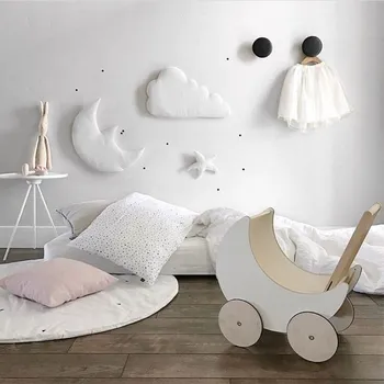 3pcs/sæt 3D Moon Cloud-Stjernede Wall Stickers INS Nordisk Stil til Børn Room Decoration Børn Lege Telt Hængende Ornament Foto Rekvisitter 4