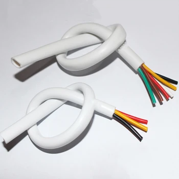 4-core brandhæmmende kabel hvid beklædt ledning RVV bløde beklædt ledning 0.12/0.2/0.3/0.5 pladsen ilt-fri kobber core wire 10567