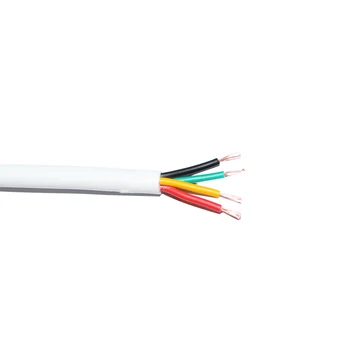 4-core brandhæmmende kabel hvid beklædt ledning RVV bløde beklædt ledning 0.12/0.2/0.3/0.5 pladsen ilt-fri kobber core wire 1