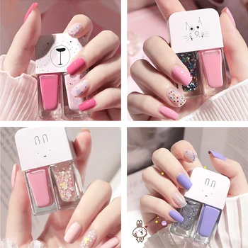 4 Farver Hot Salg Twin Neglelak Sæt Farver, Glimmer nailart Gele Semi Permanent Emalje Lak Lak Manicure skønhed 3