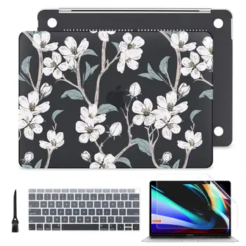 4 i 1 Mat Crystal Case Til Apple Macbook Air Pro 13 15 Retina Laptop, Print Dækning for Nye Macbook Pro Air 13.3 2020 A2338 M1