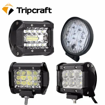 4 tommer LED-arbejdslampe bar combo stråle af at Køre i bil lys til Off Road Toyota 4WD 4x4 UAZ SUV motorcykel rampe 12V 24V auto tågelys 0