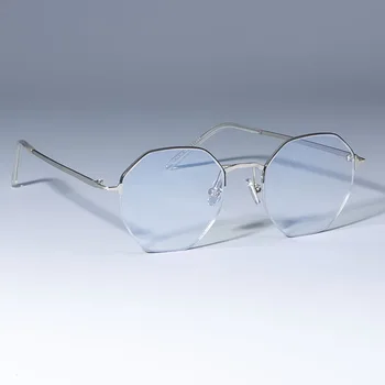 49013 Semi-Uindfattede Firkantede Briller Rammer Mænd, Kvinder Mode Optiske Computer-Briller 1