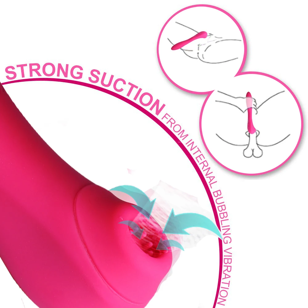 Sugende Klitoris Vibrator Klitoris Stimulator Nipple Sucker Tungen Vibratorer Til Kvinder Kusse Slikning Toy G Spot Wand Dildo Sex Legetøj 3