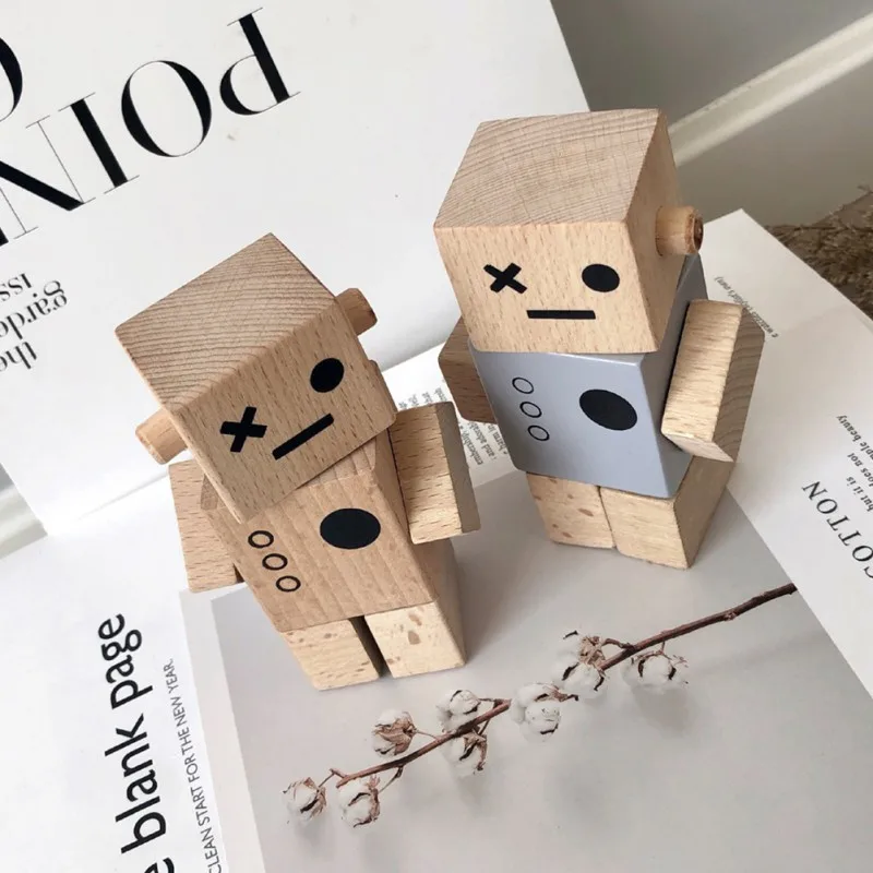 Træ-Robot Organer Justerbar Fælles Træ Legetøj, Kunsthåndværk Kids Room Dekoration Foto Rekvisitter Ny 3